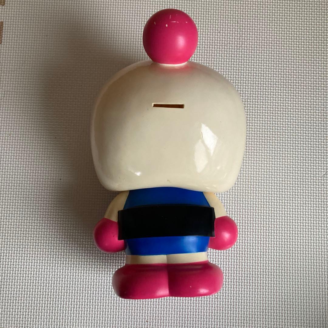 ボンバーマン 貯金箱 青 白 ピンク 約34cm
