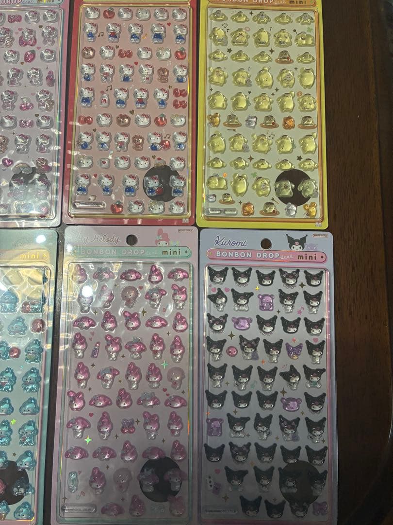 正規品 サンリオ ボンボンドロップシール mini 8種セット