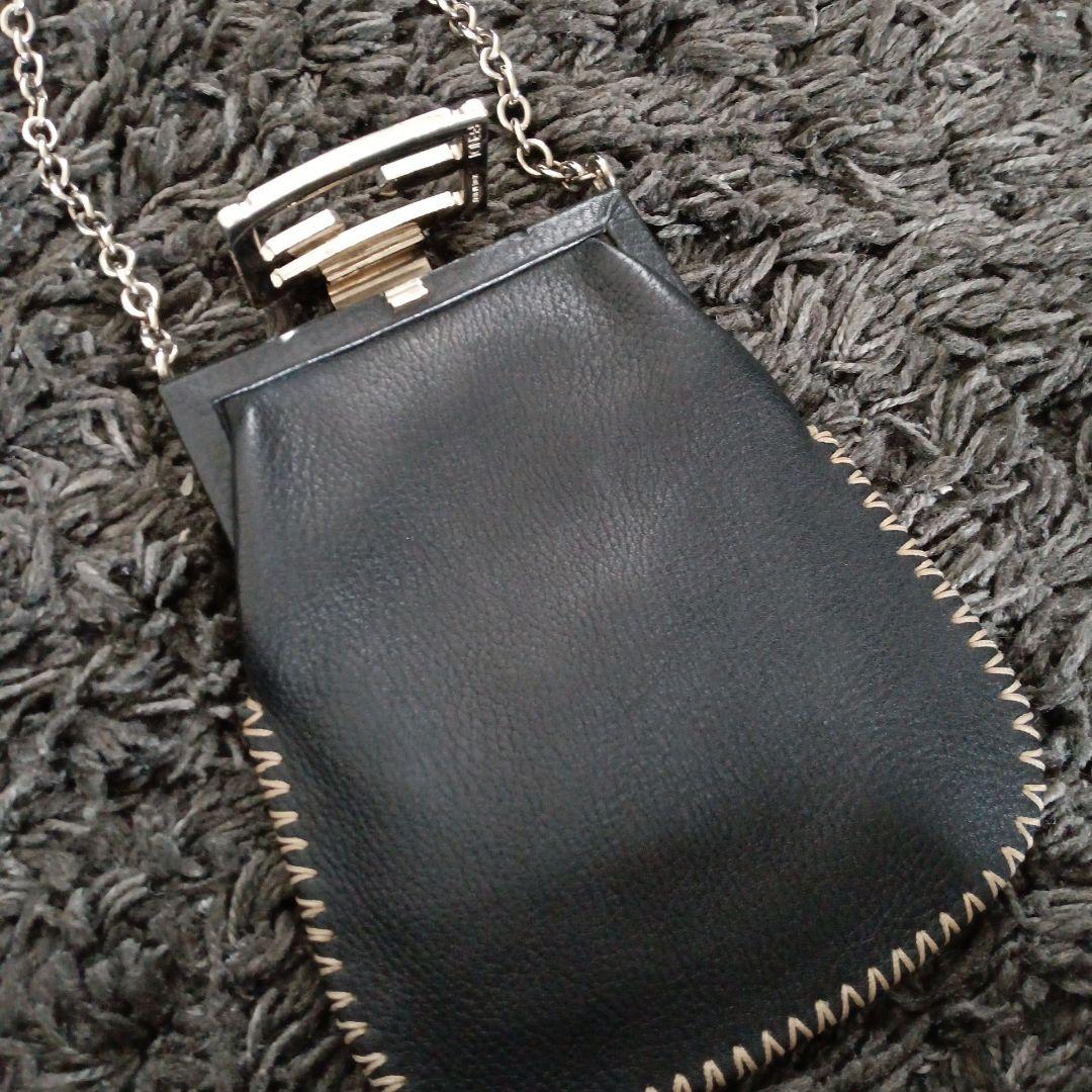 レア　フェンディ　ヴィンテージ　がま口　チェーンバッグ