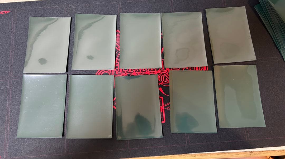 遊戯王　ウジャト眼　目玉　初期　スリーブ　緑　95枚