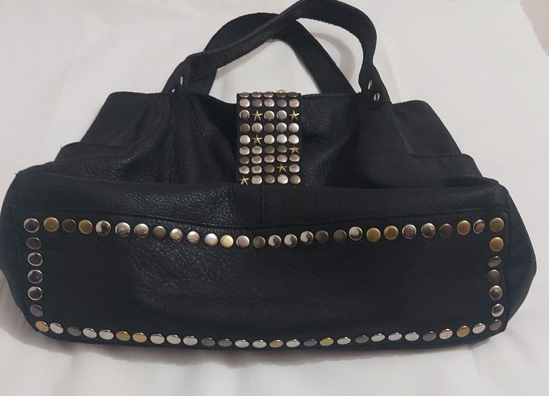 TRES トレ スタッズトートバッグ レザー黒 星型スタッズ 限定 レア y2k
