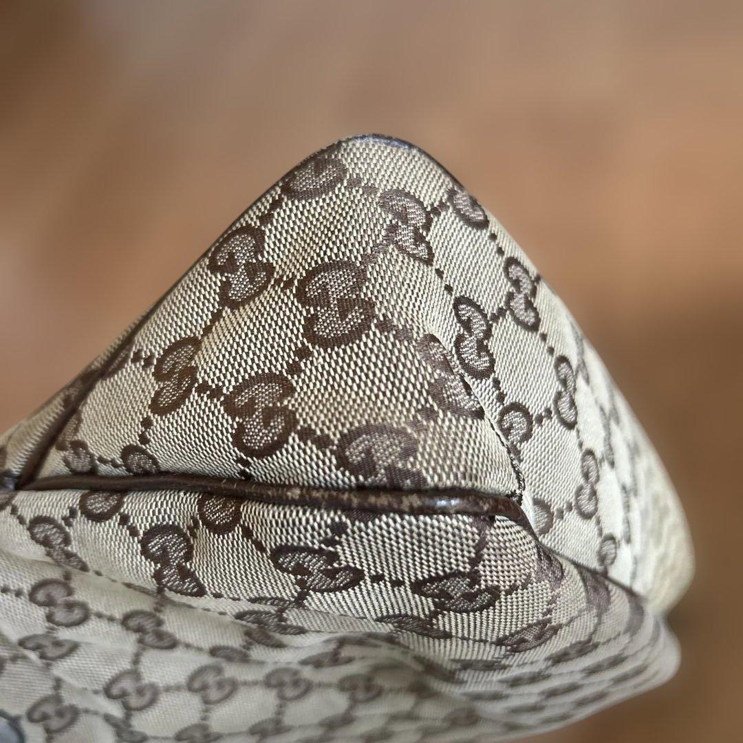 GUCCI グッチ　GGキャンバス　ショルダーバッグ　トートバッグ　ブラウン