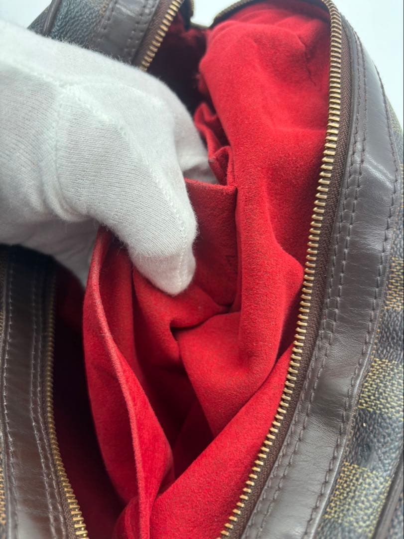 鑑定済 LOUIS VUITTON ルイヴィトン ダミエドゥオモ N60008