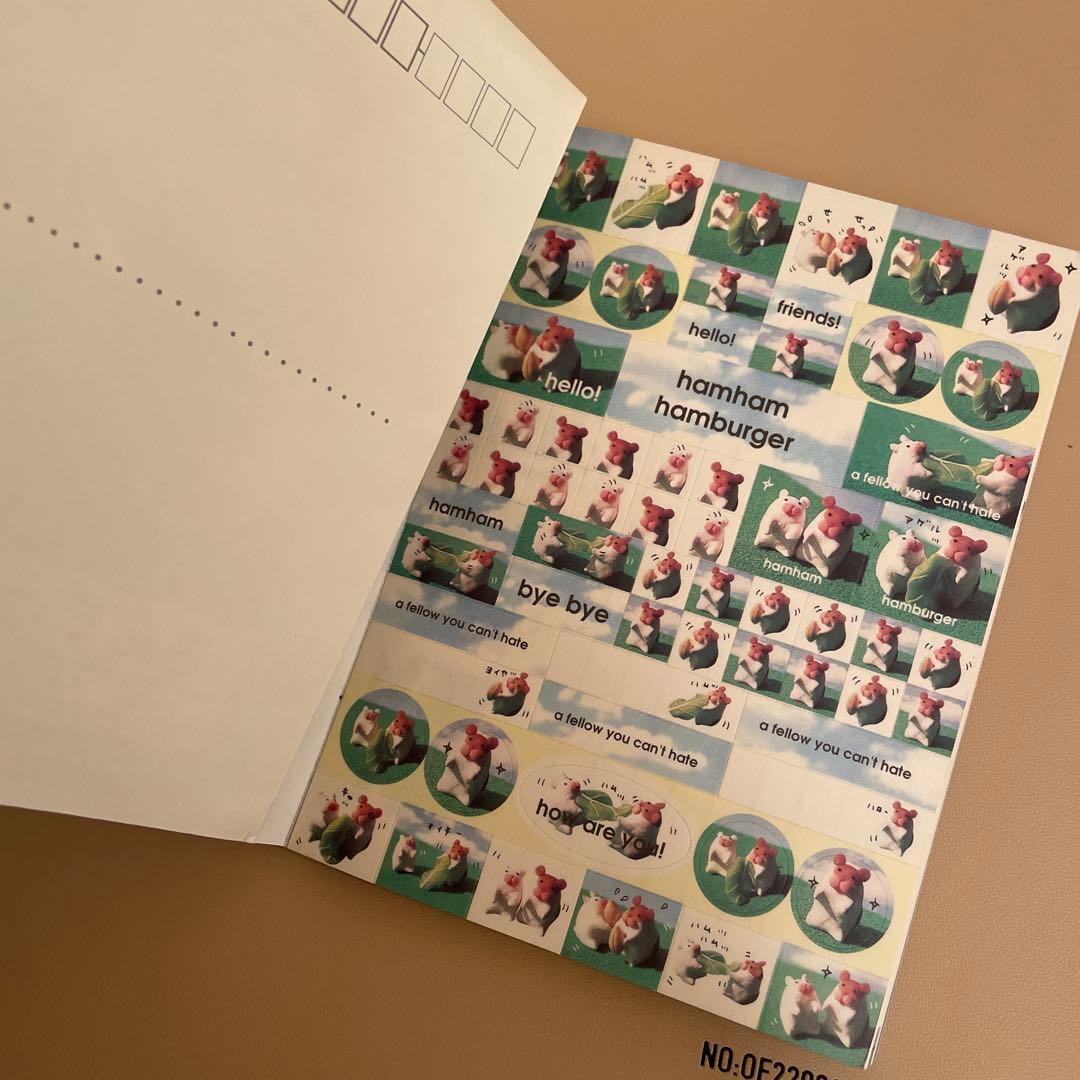 カミオジャパン　平成レトロ　ハムスタ学習帳　メモ帳　チビカップメモ　レア