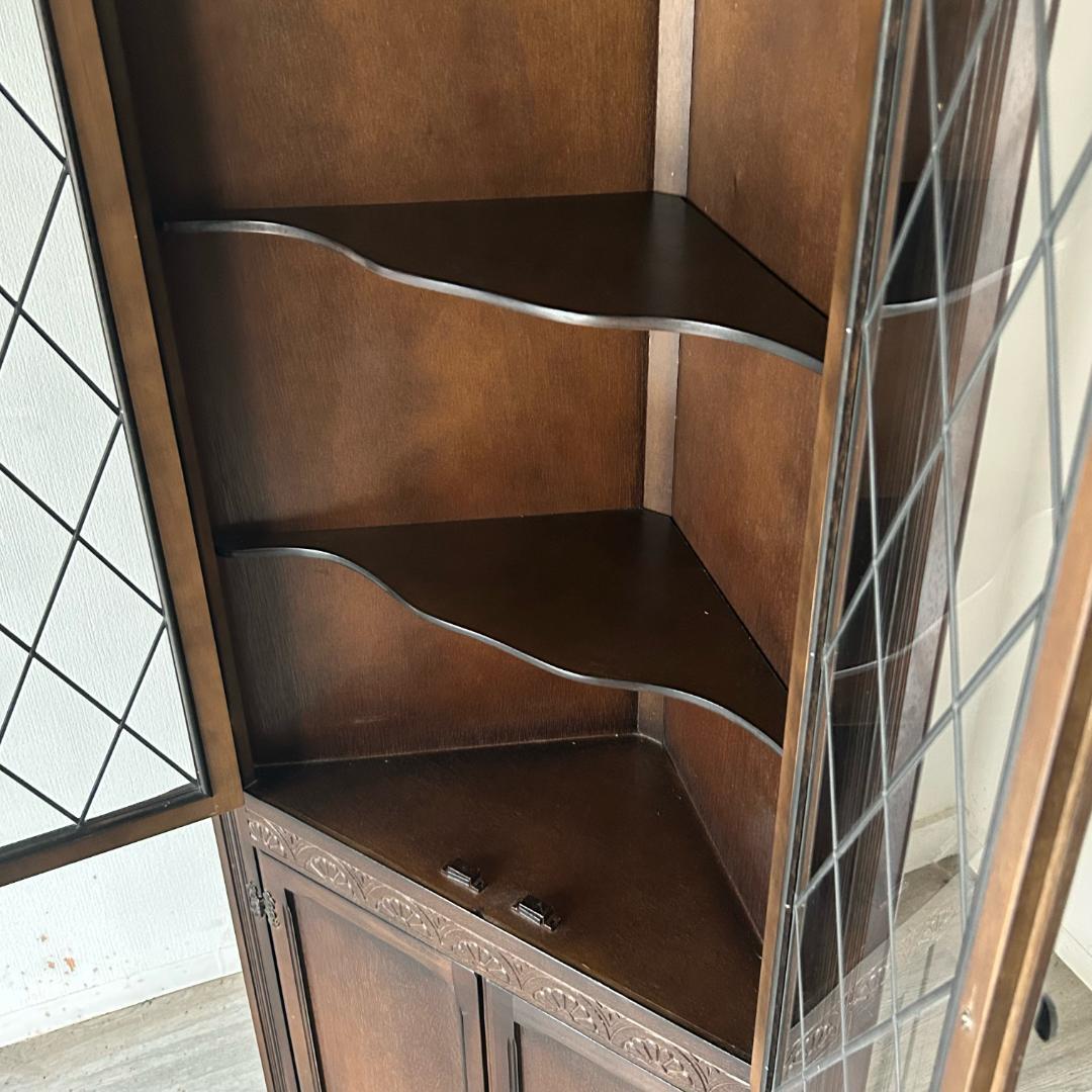 イギリス アンティーク 家具 コーナーキャビネット 1950年頃 513A