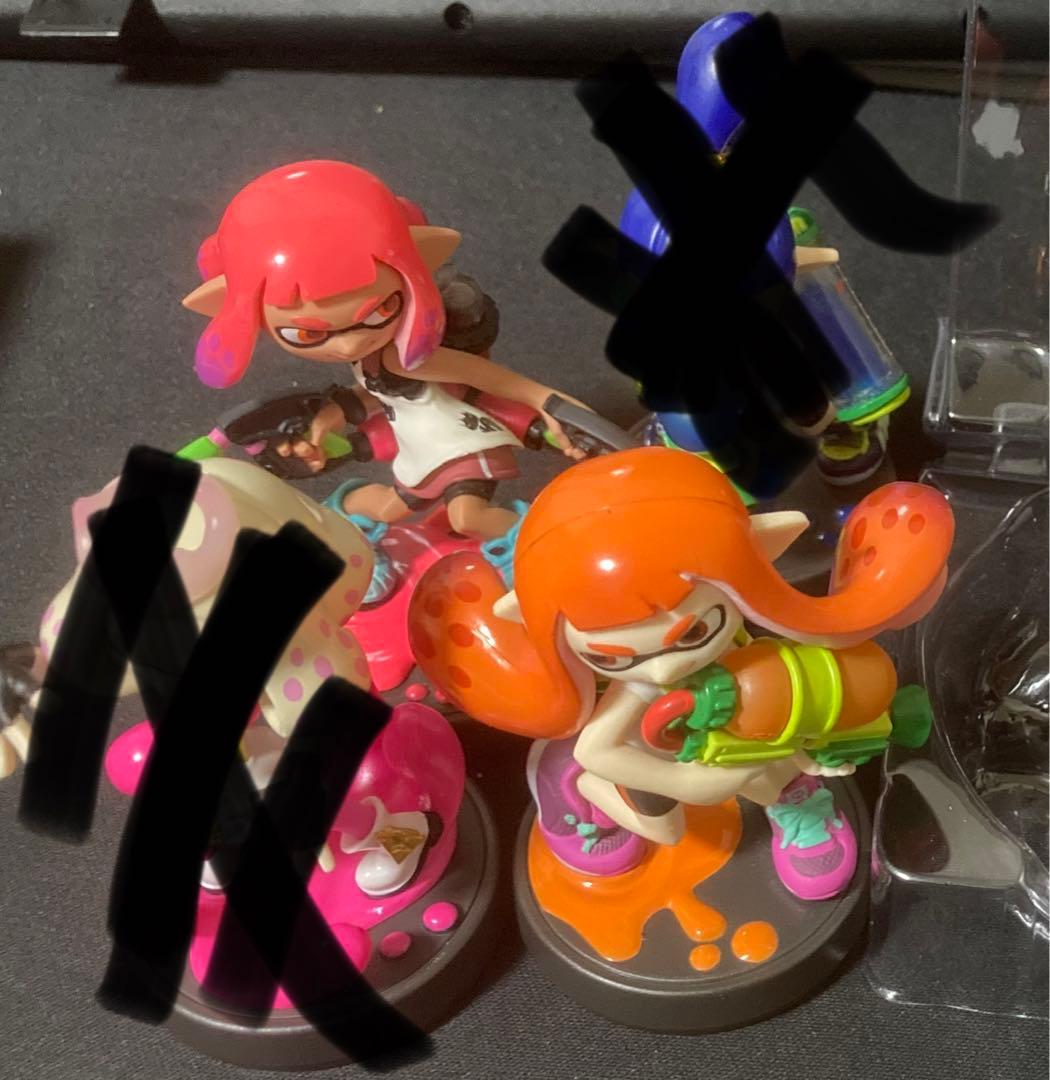 スプラトゥーン3 amiibo イカガール オレンジ ネオンピンク - メルカリ