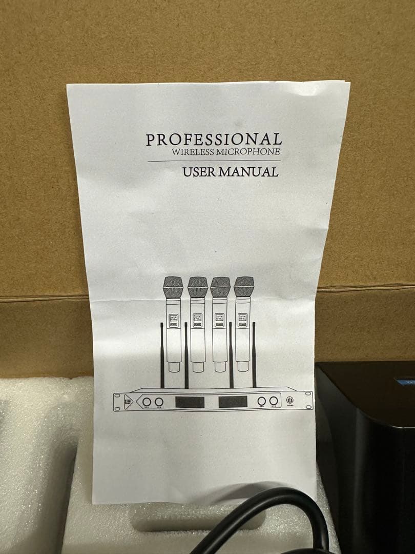 TUGA UHF ワイヤレスマイクシステム 4チャンネル グースネック卓上マイク