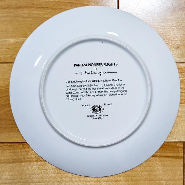 パンナム航空絵皿6枚セットPAN AM