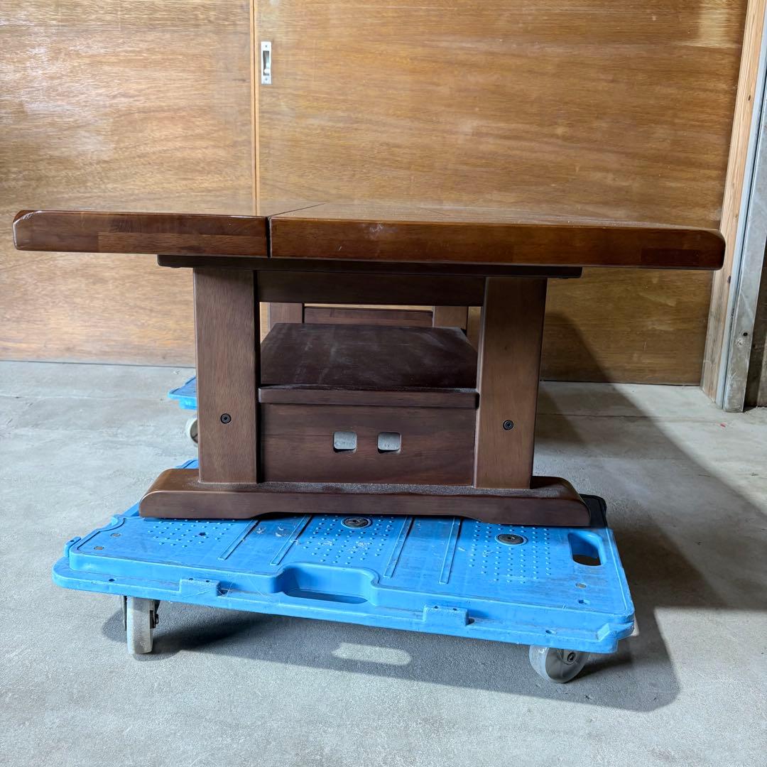 福岡】 テーブル 和モダン ヴィンテージ 座卓 リビング 木製 天然木