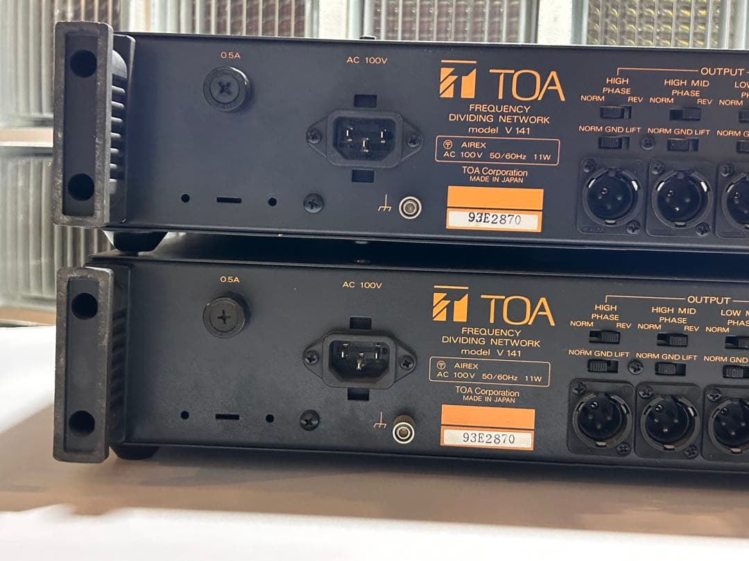 ジャンク扱】TOA/V 141（検索用）チャンデバ/デバイダー/クロスオーバー