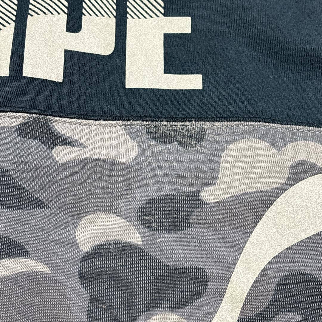 希少 APE PUMA シャークパーカー フーディー カモ 迷彩 XS ブラック