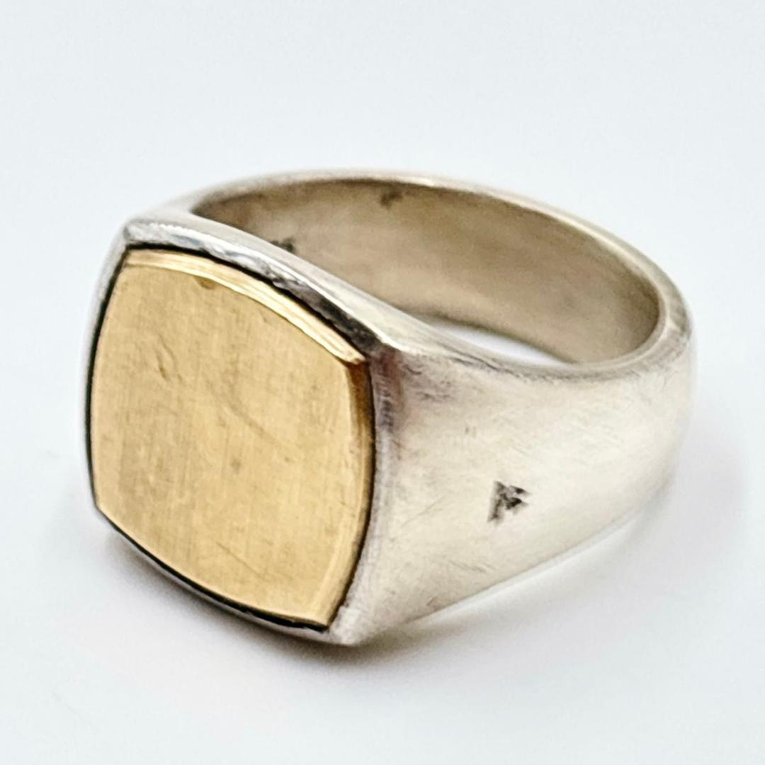 トムウッド クッション　ゴールドトップ リング 60 コンビ　シグネット