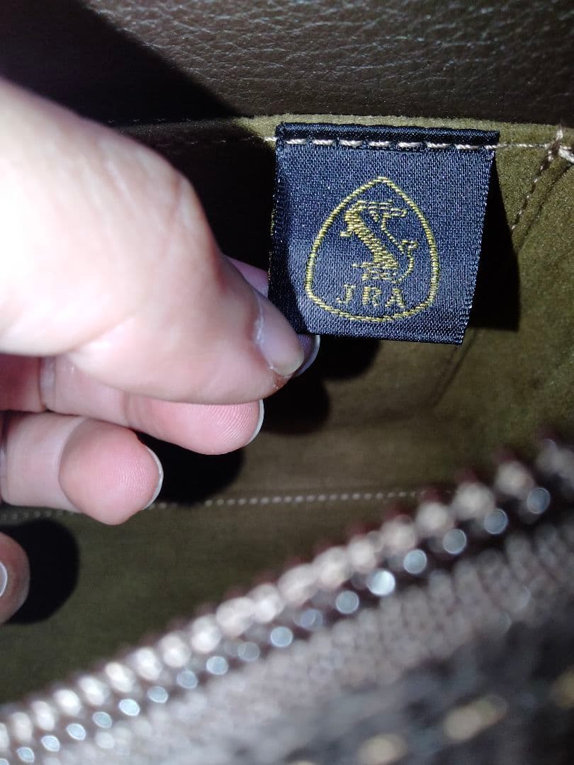 未使用 JRA認定品 象革 エレファント レザー ワンショルダー フォーマル