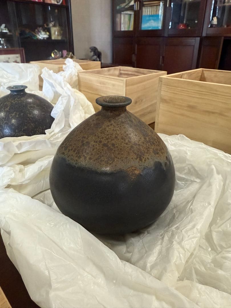 一輪差し 荒田耕治 笠間焼