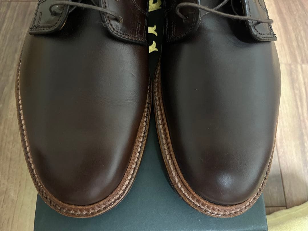 新品 レア オールデン J.CREW別注 US8D クロムエクセル プレーントゥ