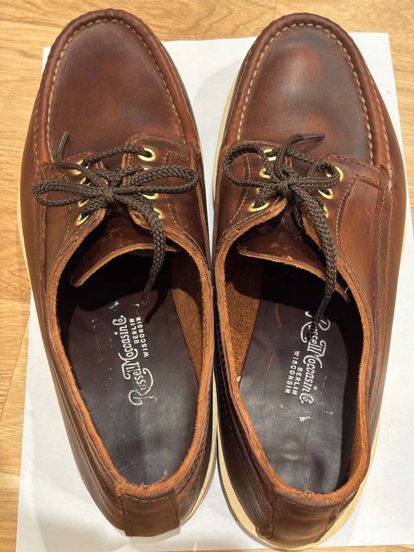 【美品】ラッセルモカシン　ヒューロンモカシン　ビブラムソール　8E