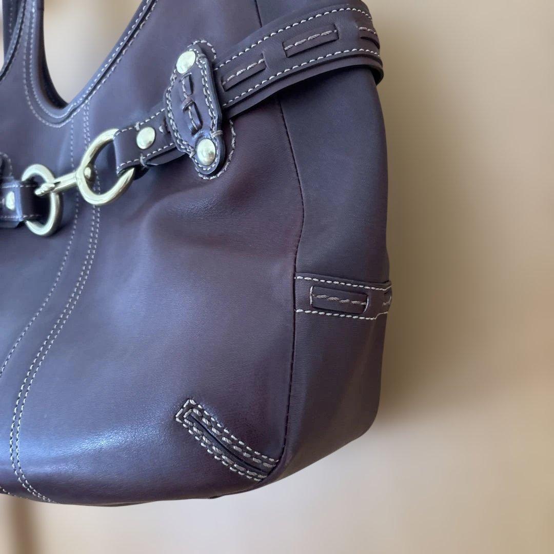 COACH ダークブラウン ハンドバッグ