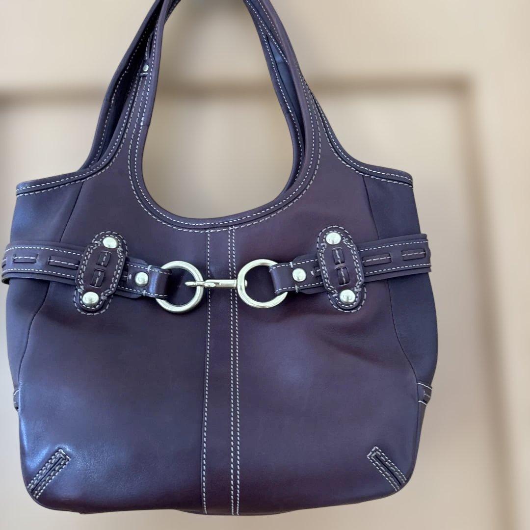 COACH ダークブラウン ハンドバッグ