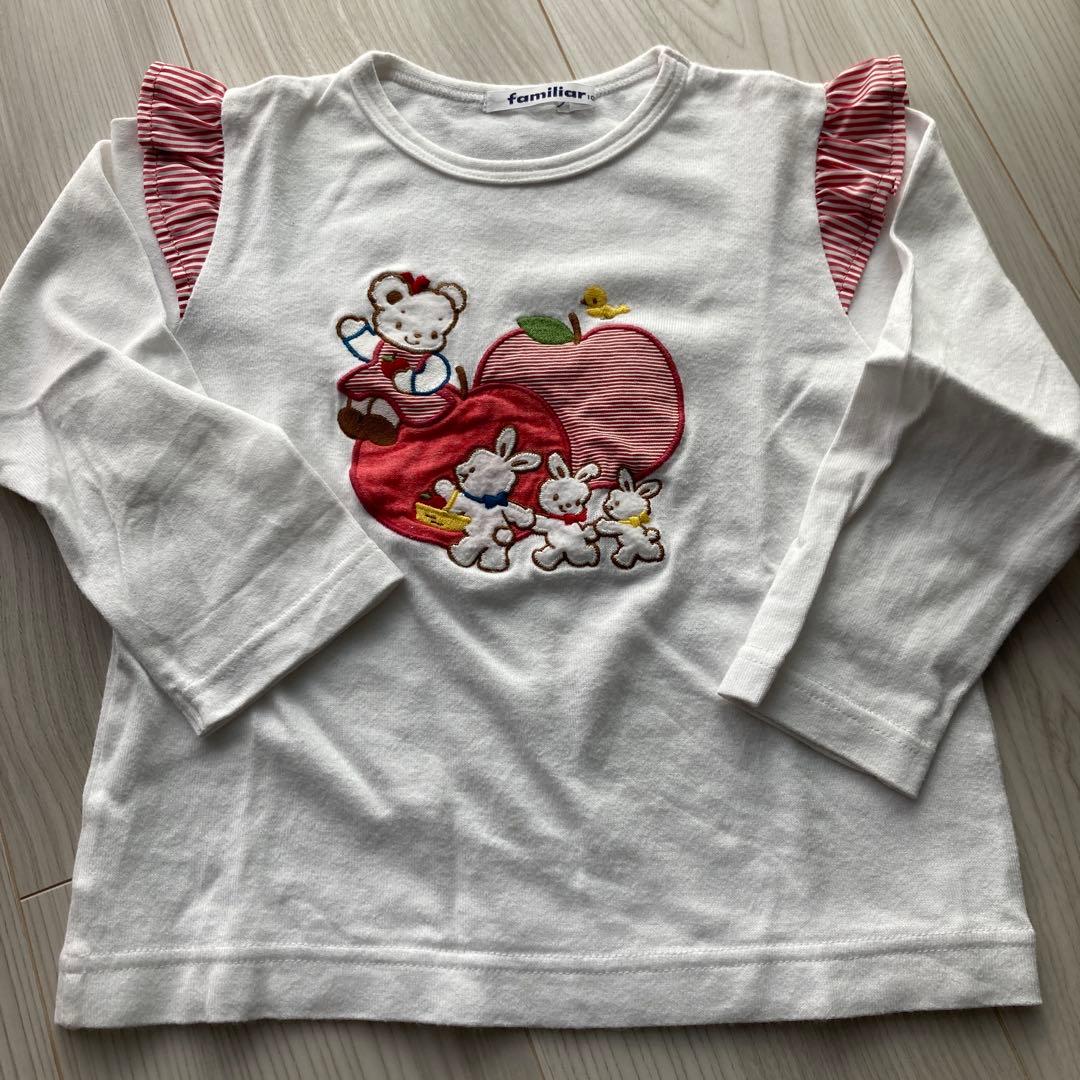 お値下げ♡familiar♡ロンT♡100♡ - メルカリ