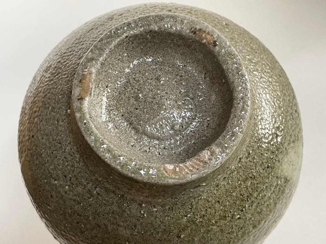 陶芸家　人間国宝　濱田庄司　浜田庄司　塩釉白流掛茶碗　茶盌　抹茶碗　共箱　益子