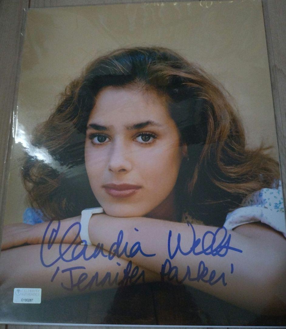 クラウディア（クローディア）ウェルズ　直筆サイン　8×10インチ 東京コミコン マイケル・J・フォックスとクラウディア・ウェルズのサイン入り8x10