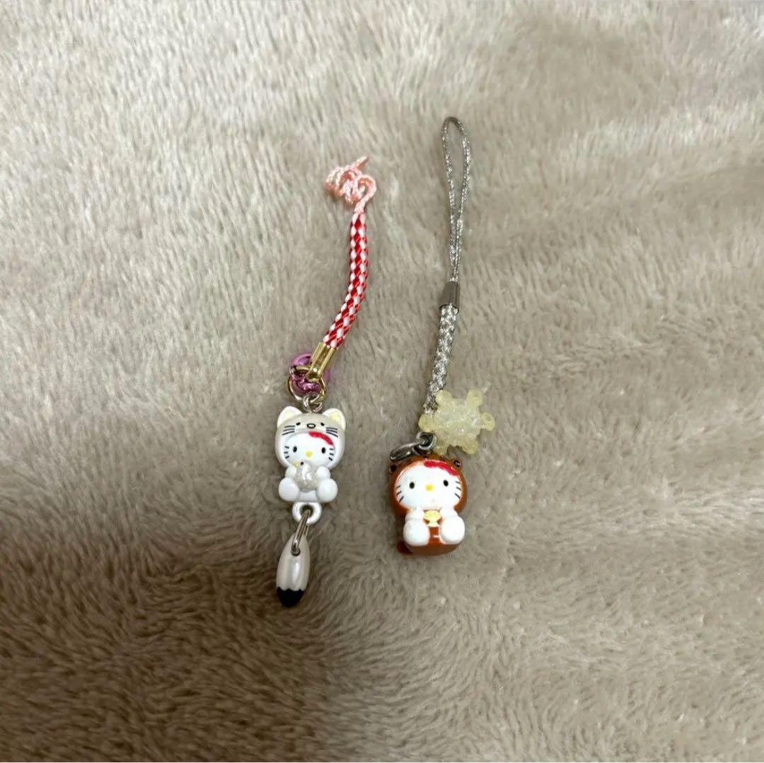 ハローキティ レトロ 平成レトロ ご当地 根付けストラップ キーホルダー