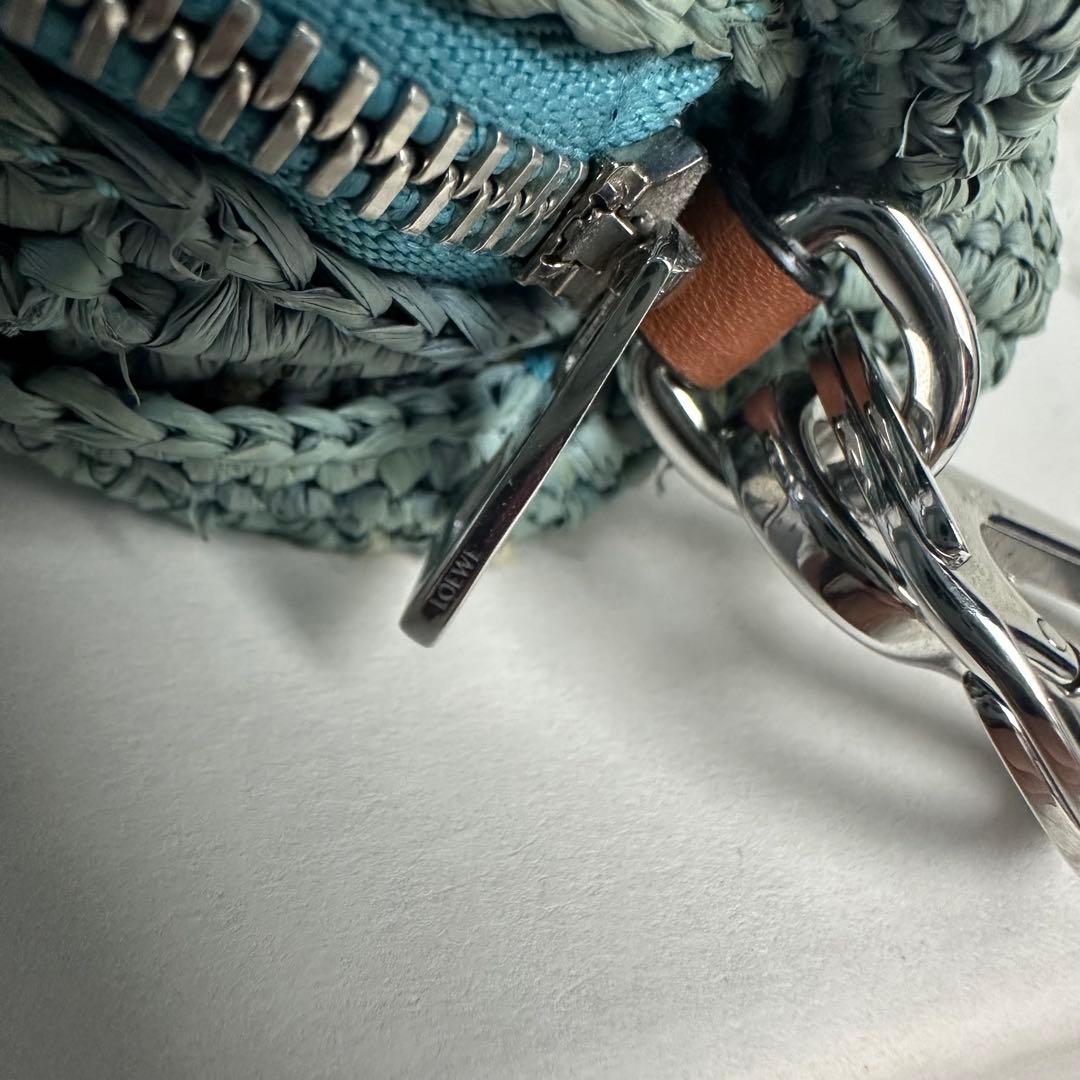 新品 ロエベ LOEWE ラフィア ラビット チャーム ケース