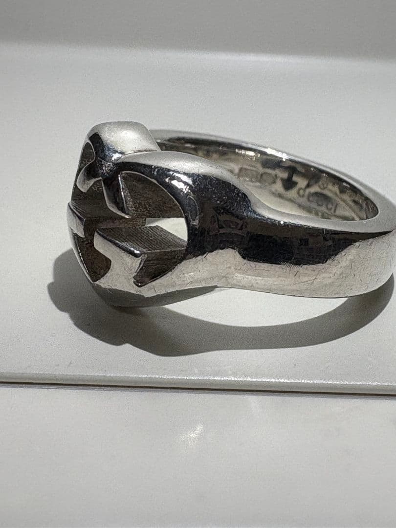 GUCCI インターロッキングラブリーハート 刻印サイズ:11号【箱/ポーチ付】