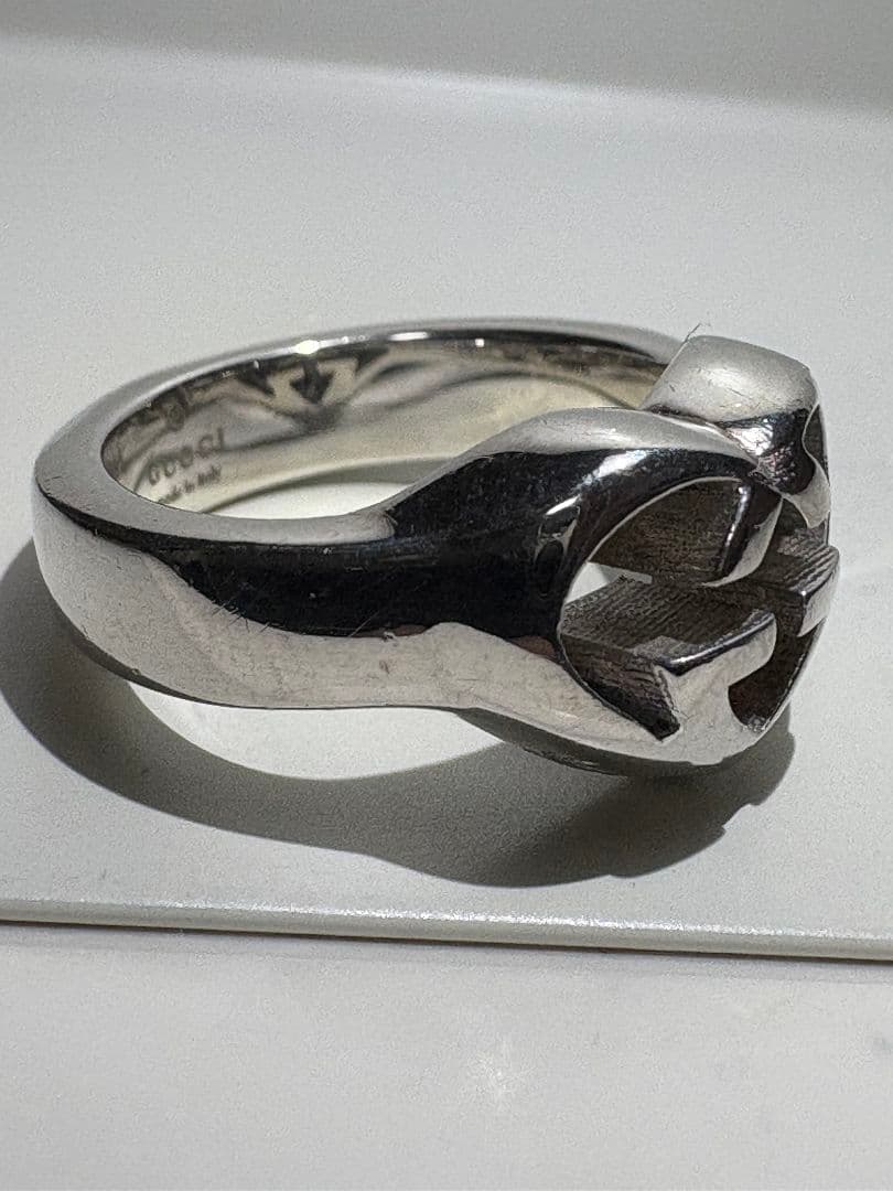 GUCCI インターロッキングラブリーハート 刻印サイズ:11号【箱/ポーチ付】