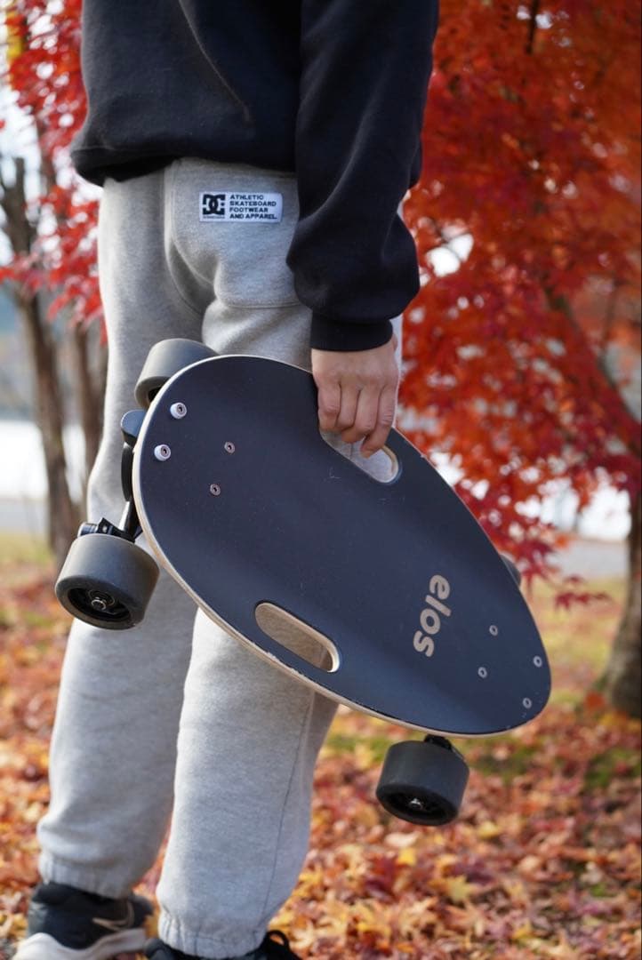 美品 elos スケートボード/LEDライト付き/袋付き