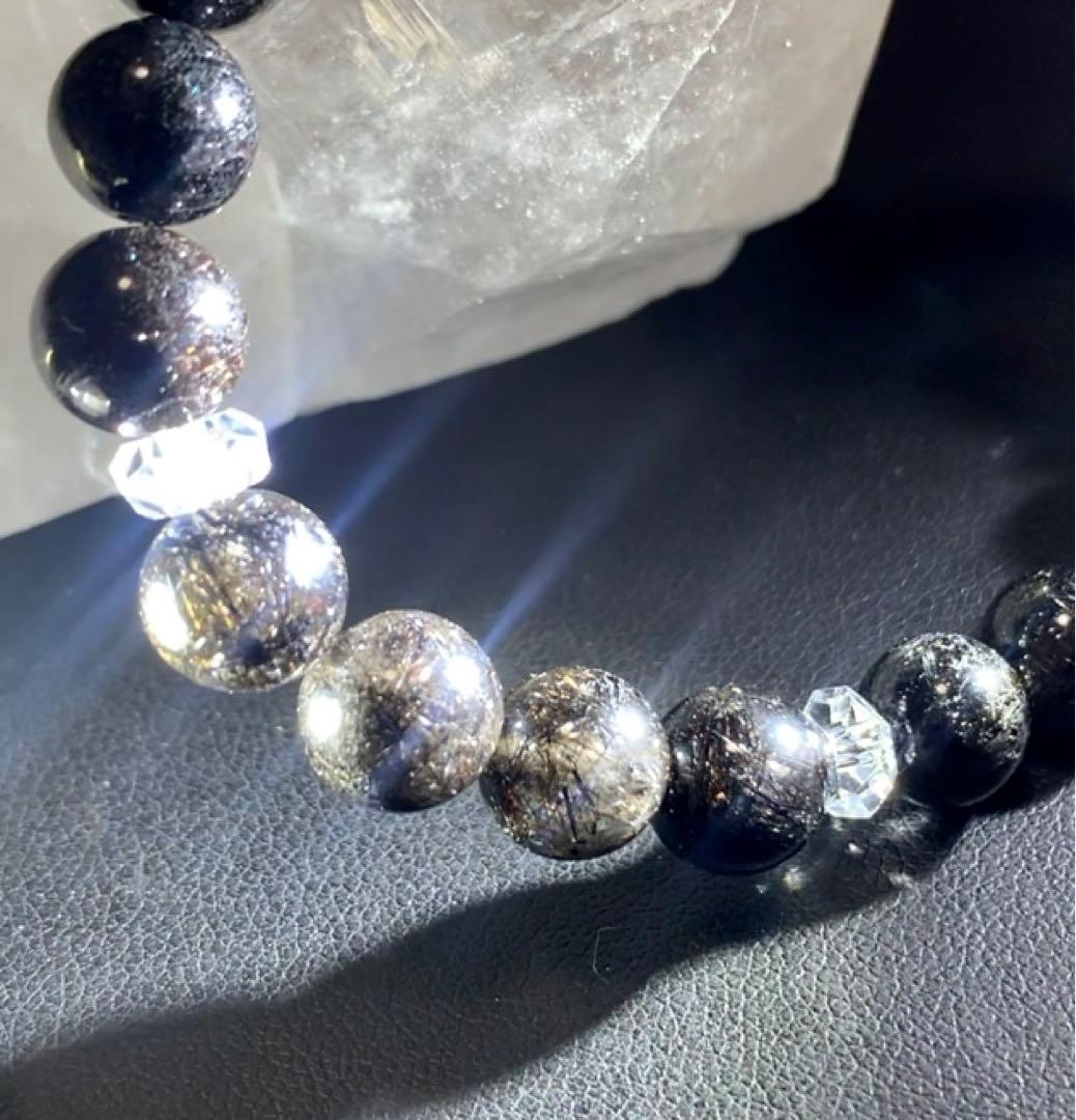 ★翠雨さま★【激レア】ブラックルチルクォーツ(プラチナルチルクォーツ)