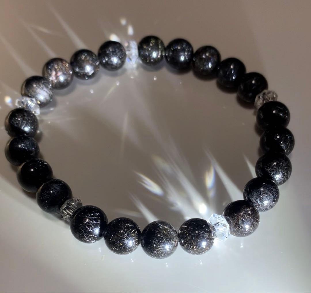 ★翠雨さま★【激レア】ブラックルチルクォーツ(プラチナルチルクォーツ)