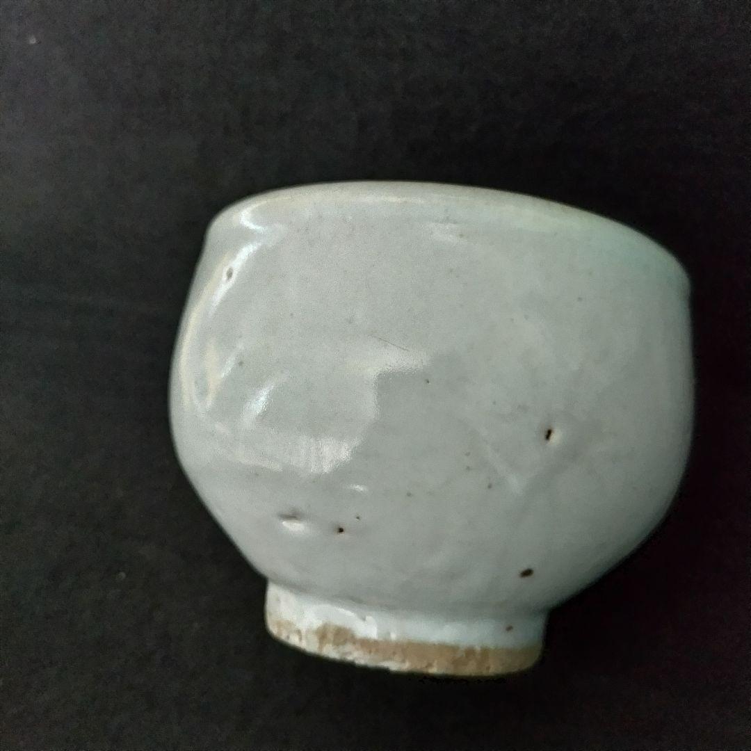 李朝白磁茶碗 李朝分院