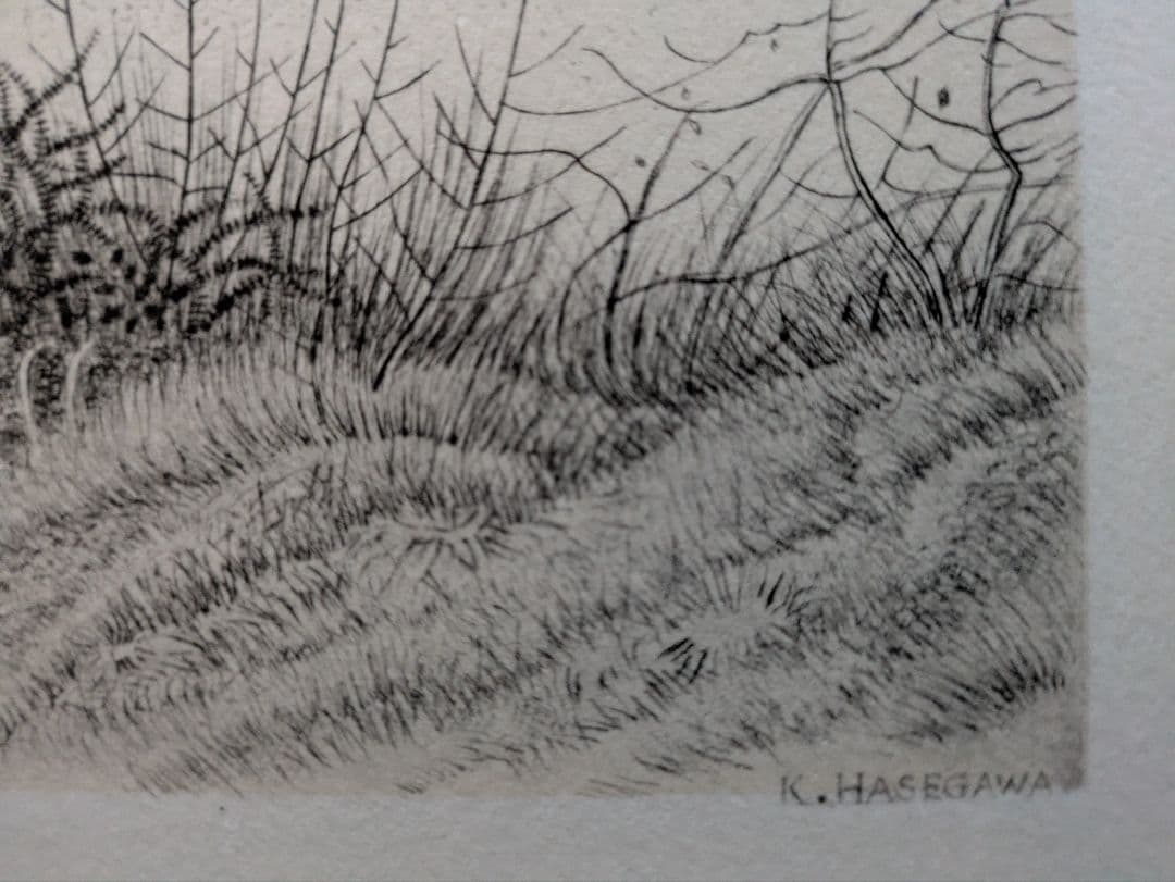 b長谷川潔の500部限定作品 真作保証