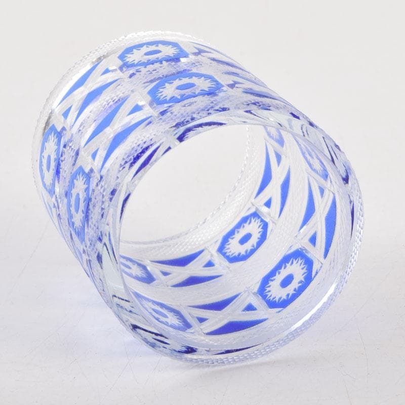 茶道具 硝子工芸 星野工房 義山 切子 蓋置 共箱 C 9072 - メルカリ