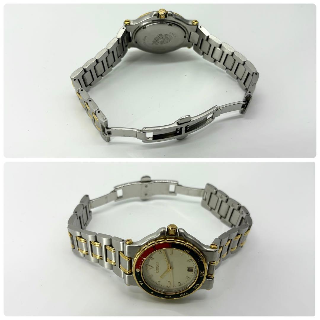 【稼働/廃盤モデル】グッチ 腕時計 9700M クラシックダイバー コンビ 赤緑