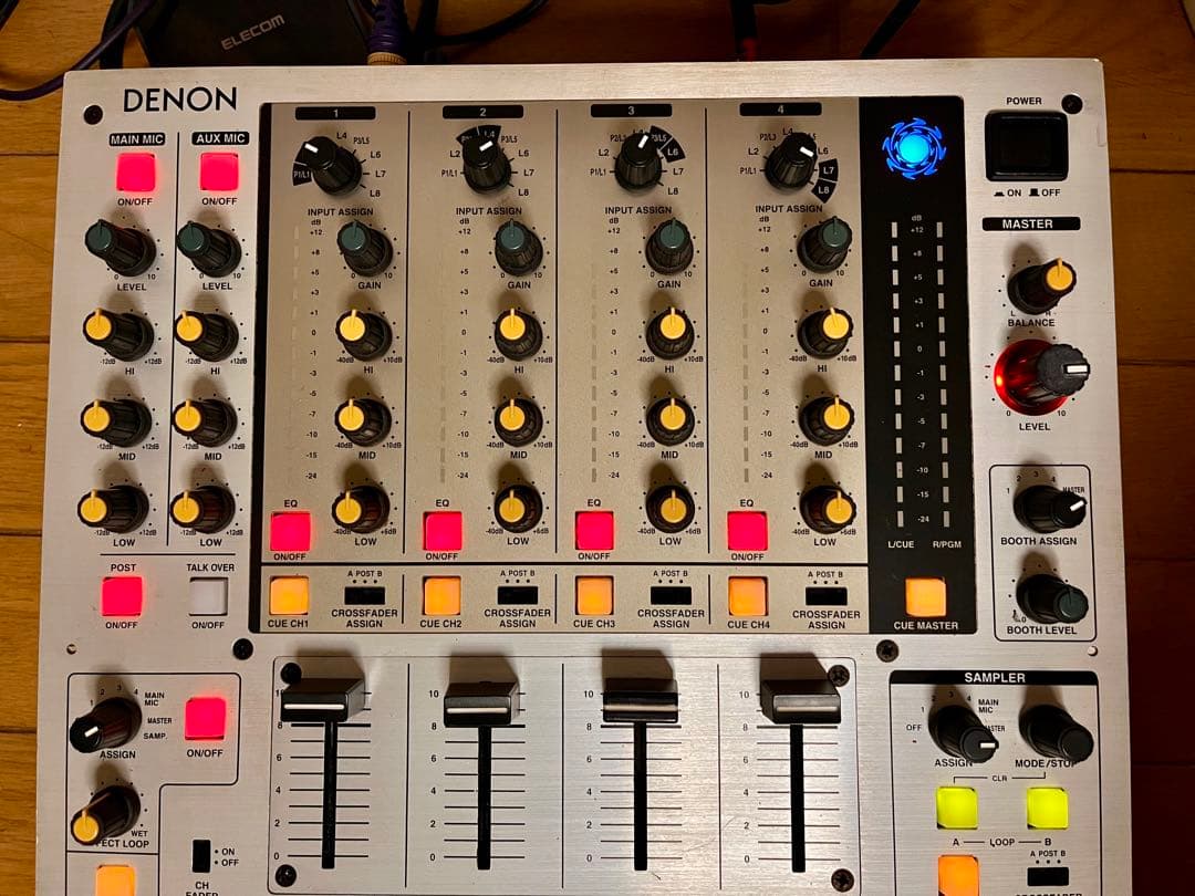 高音質 DENON DN-X1500S 4チャンネル ミキサー