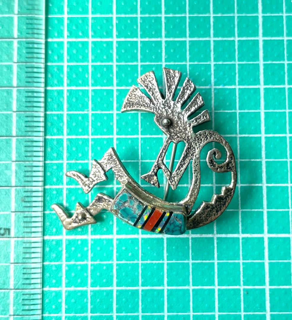 ココペリ　ブローチ　ホピ　インディアンジュエリー ☆Jun Horie（堀江純）作、ペンダントが入荷しました。 フェティッシュ