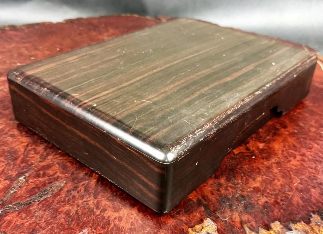 民国時代 古紅木硯箱 文箱 小物入れ 書道具 紫檀 唐木 木工芸 WWWT116