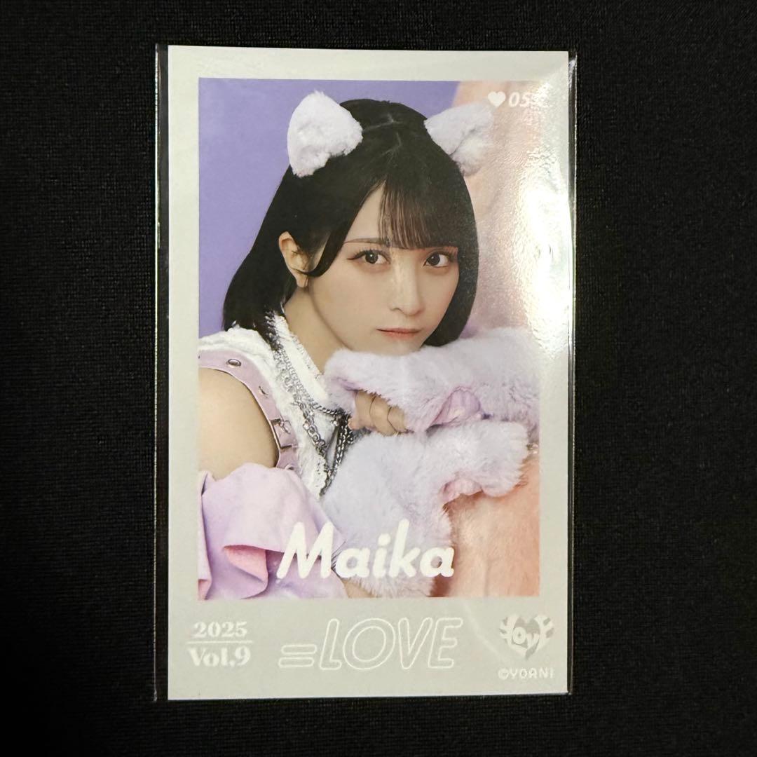 イコラブ 佐々木舞香 ミニフォトカード レア 猫衣装 vol.9 LOVE