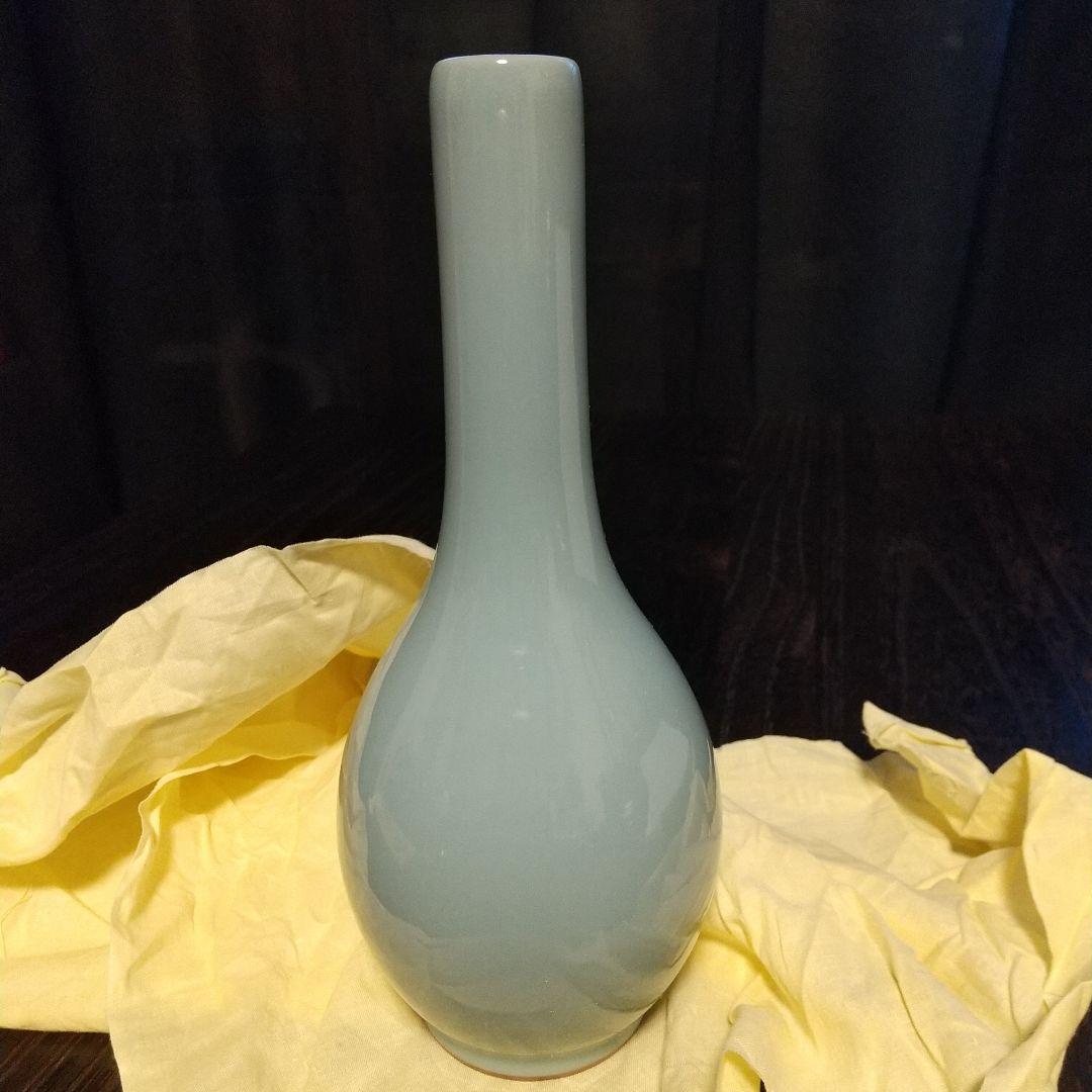 三代目 諏訪蘇山  鶴首花入れ  京焼き