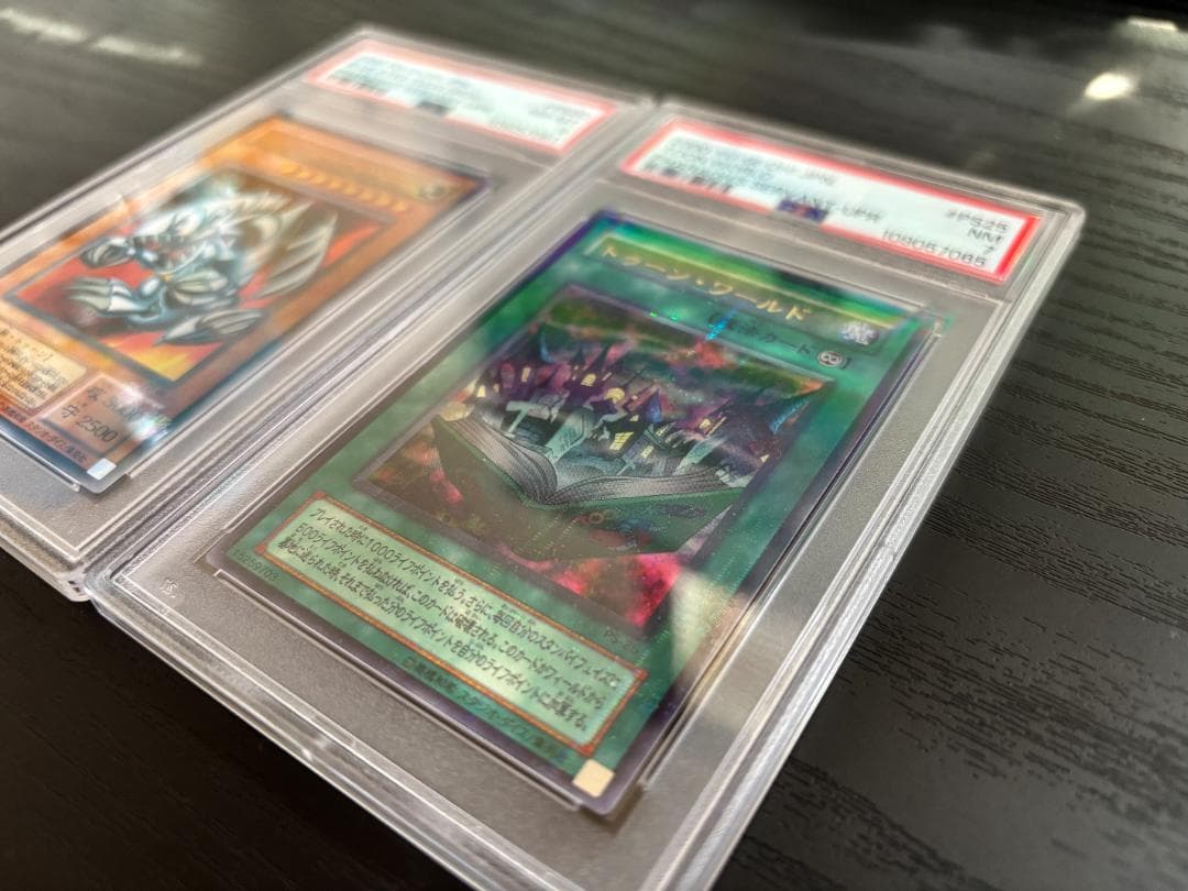 PSA鑑定品 トゥーン青眼＆トゥーンワールド豪華2枚セット（パラレルレア）