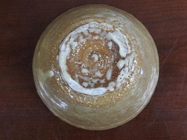 萩茶碗　山本京山　山水庵　人丸窯　共箱　Ｍ888