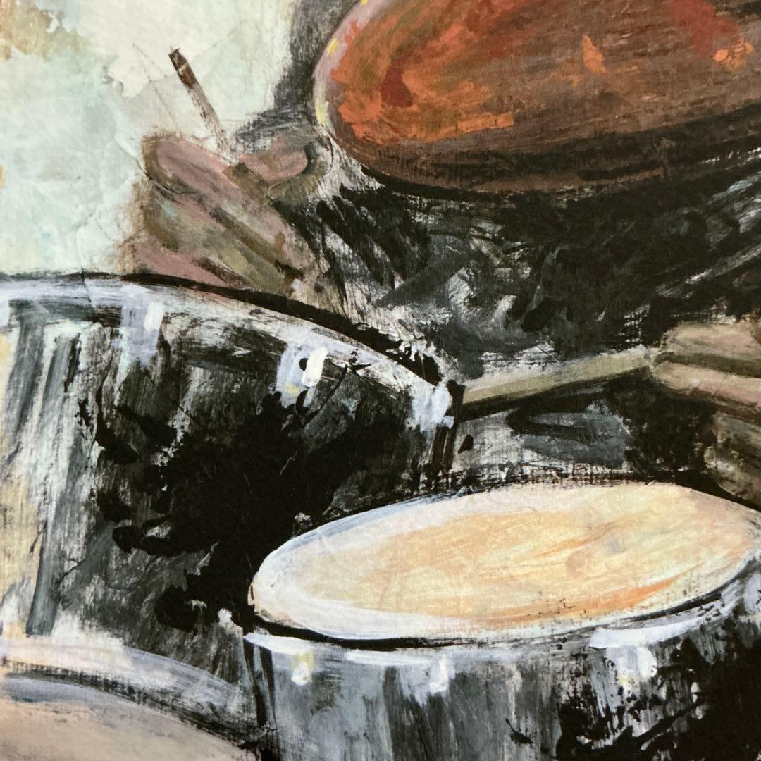 絵画・額縁・版画・津田耕・ドラム・リズム・JAZZ・美術品・インテリア