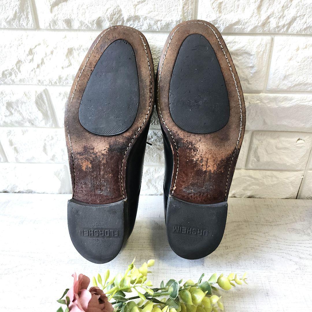 フローシャイム89'？？ビンテージ ストレートチップ 革靴US9