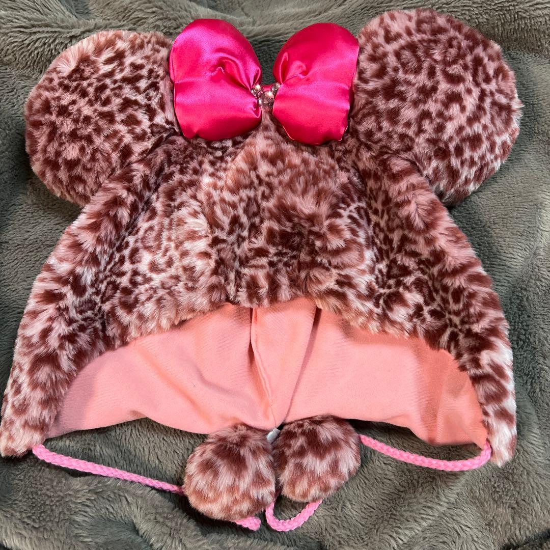 ミニー ヒョウ柄 ファンキャップ ディズニー