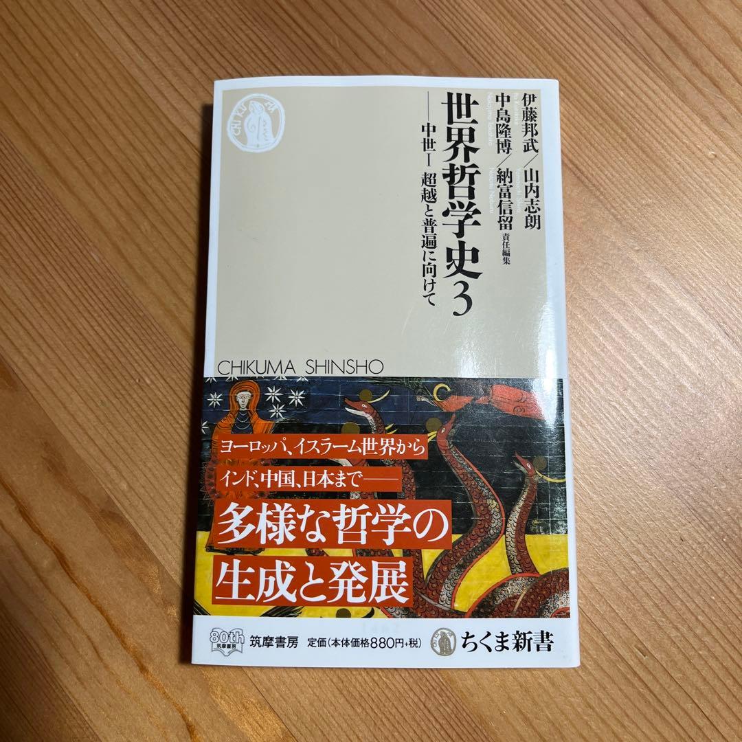 世界哲学史全9冊 ちくま新書 岩波 学芸文庫 中島隆博 納富信留