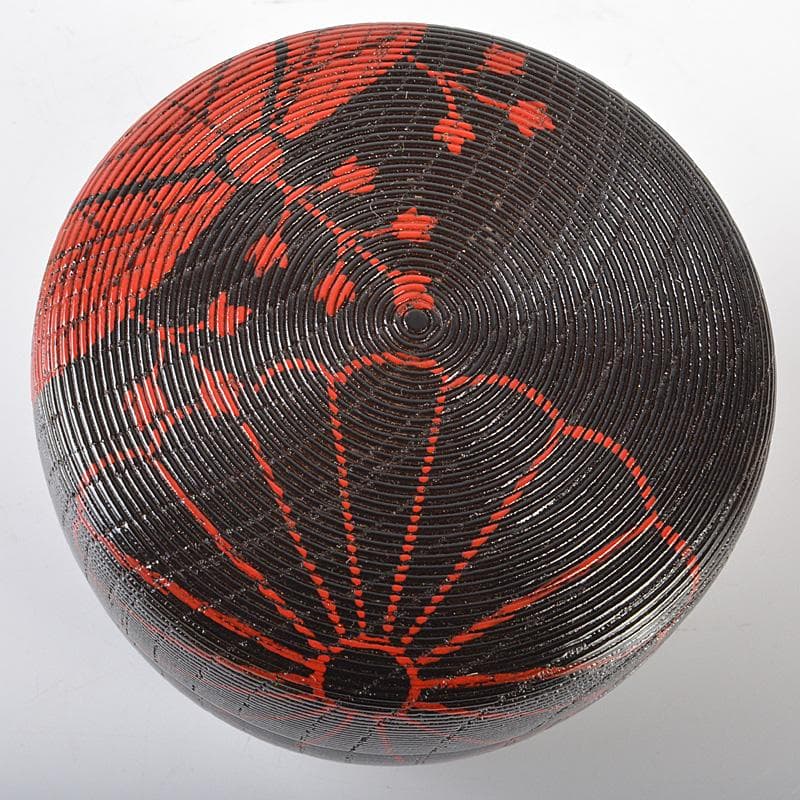 茶道具　加賀蒔絵師　中谷秀斉作　寿輪棗　共箱　V　R6440