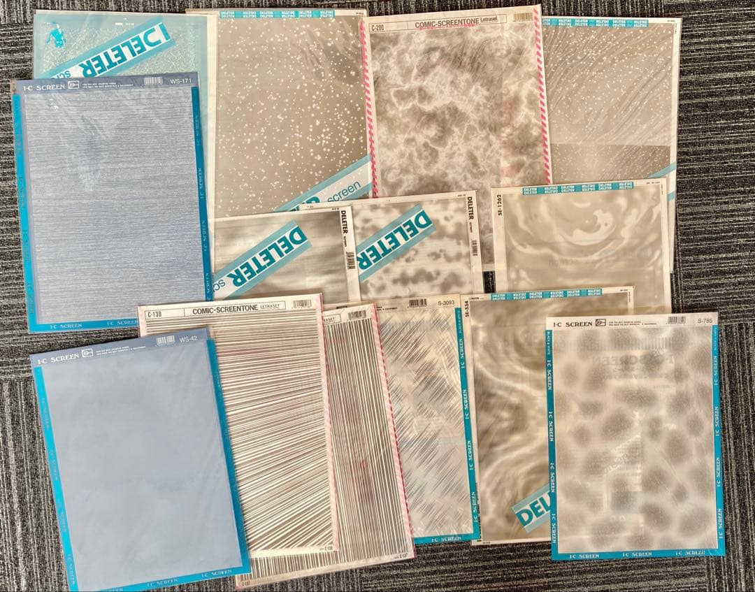DELETER、IC、マクソン他スクリーントーンセットＡ