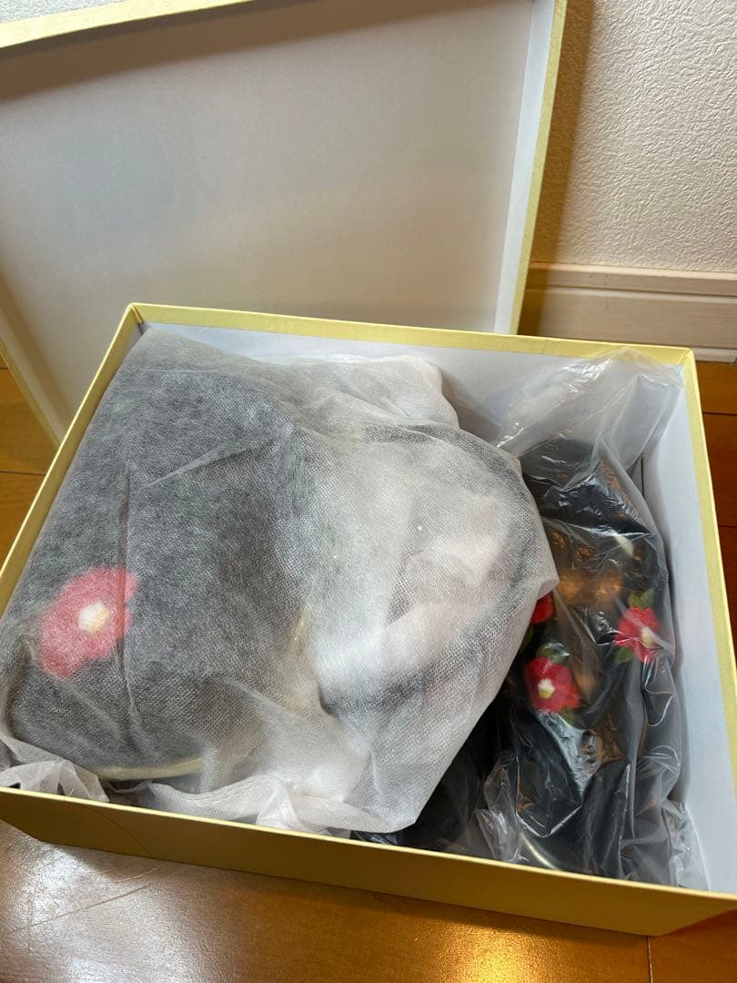 草履バッグセット 成人式 振袖　椿　つばき　草履　バック　24cm